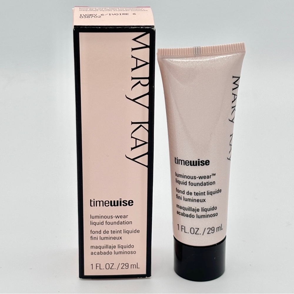 Mary Kay Timewise Luminous Wear Liquid Foundation Ivory 6 048702 (1 Fl.Oz)
